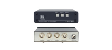 Video-Umschalter Kramer VS-33V, 3 Inputs, 1 Output